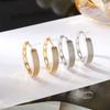 European and American Gold-Plated Zirconia Ear Cuffs: Stylish Women's Fashion Earrings