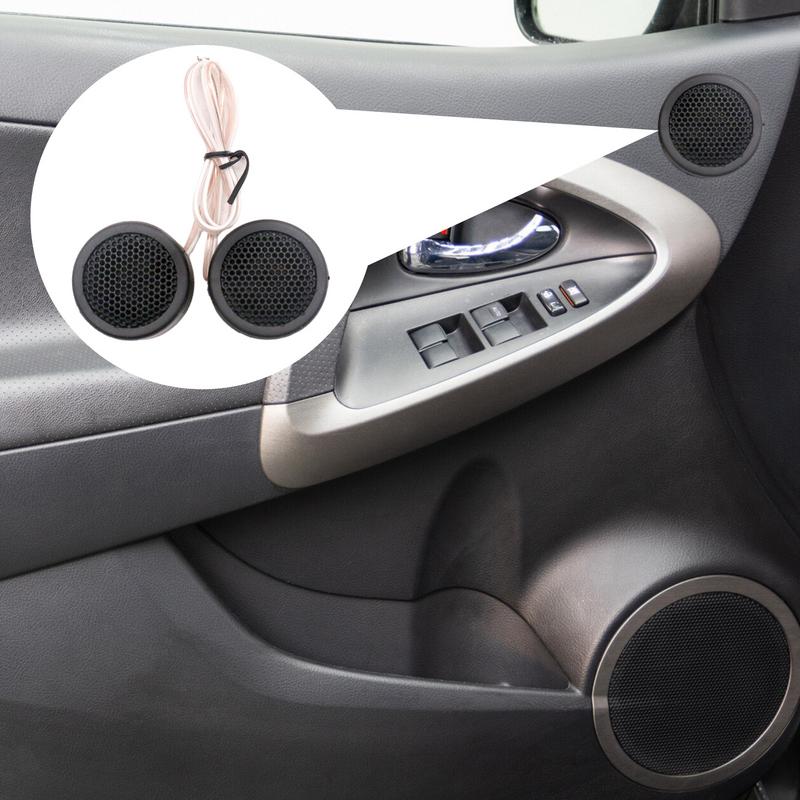 Car Tweeter 500W Dome Mini High-Efficiency Speakers Tweeter Loudspeaker Horn Loudly Stereo Tweeter Black Car Speakers 2Pcs For
