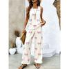Bohemian women's sleeveless suit is suitable for daily wear, vacation sleeveless suit, spot solid color premium
