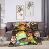 Cute Monchhichis Blankets Coral Fleece Plush Summer  Breathable Super Soft Throw Blanket for Sofa Outdoor Quilt