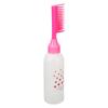 5pcs Hair Dye Comb Bottles Root Comb Color Applicators Dye Dispensing Pink Bottles with Graduated
