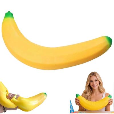 Banánová mačkací hračka, 2026 Nový obří banánový squishy, Banánové squishys Jumbo, Měkké Jumbo squishys banány Hračky pro úlevu od stresu a posílení, 17 palců