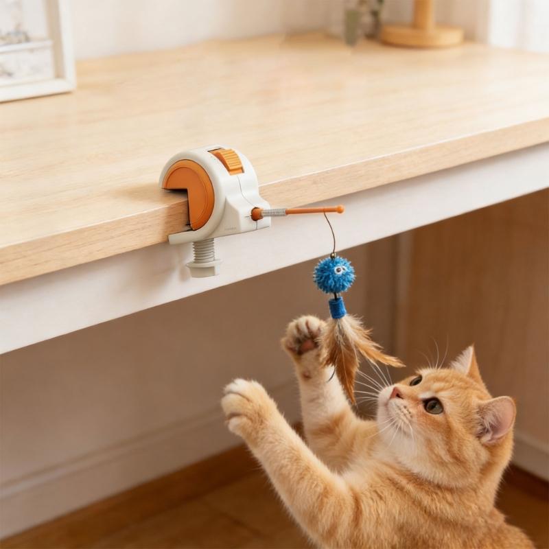 Mobile Animal Teaser Equipment With Detachable base And Imitated Noises For Natural operations