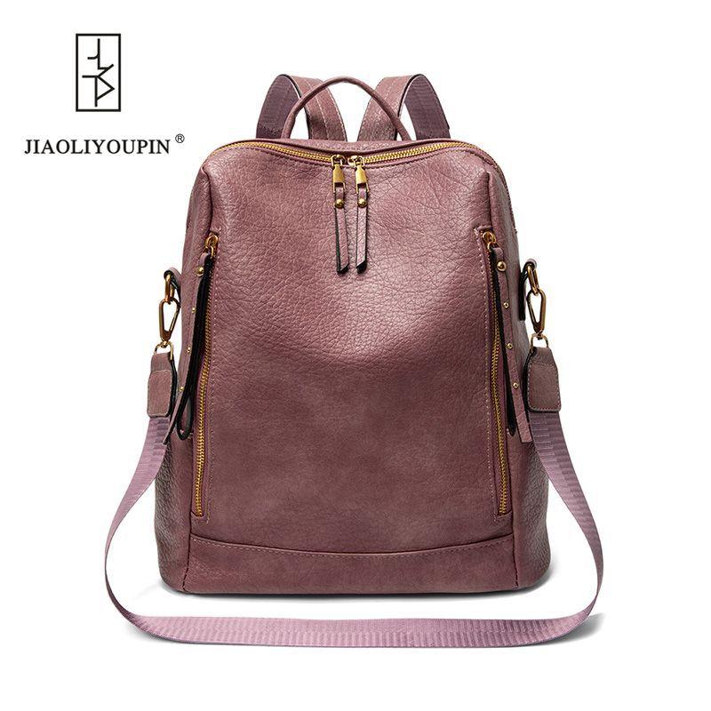 

Dual-shoulder Bag - Simple and Casual Multi-purpose Backpack Suitable for Commuting To Work and Large-capacity Travel Bag фіолетовий