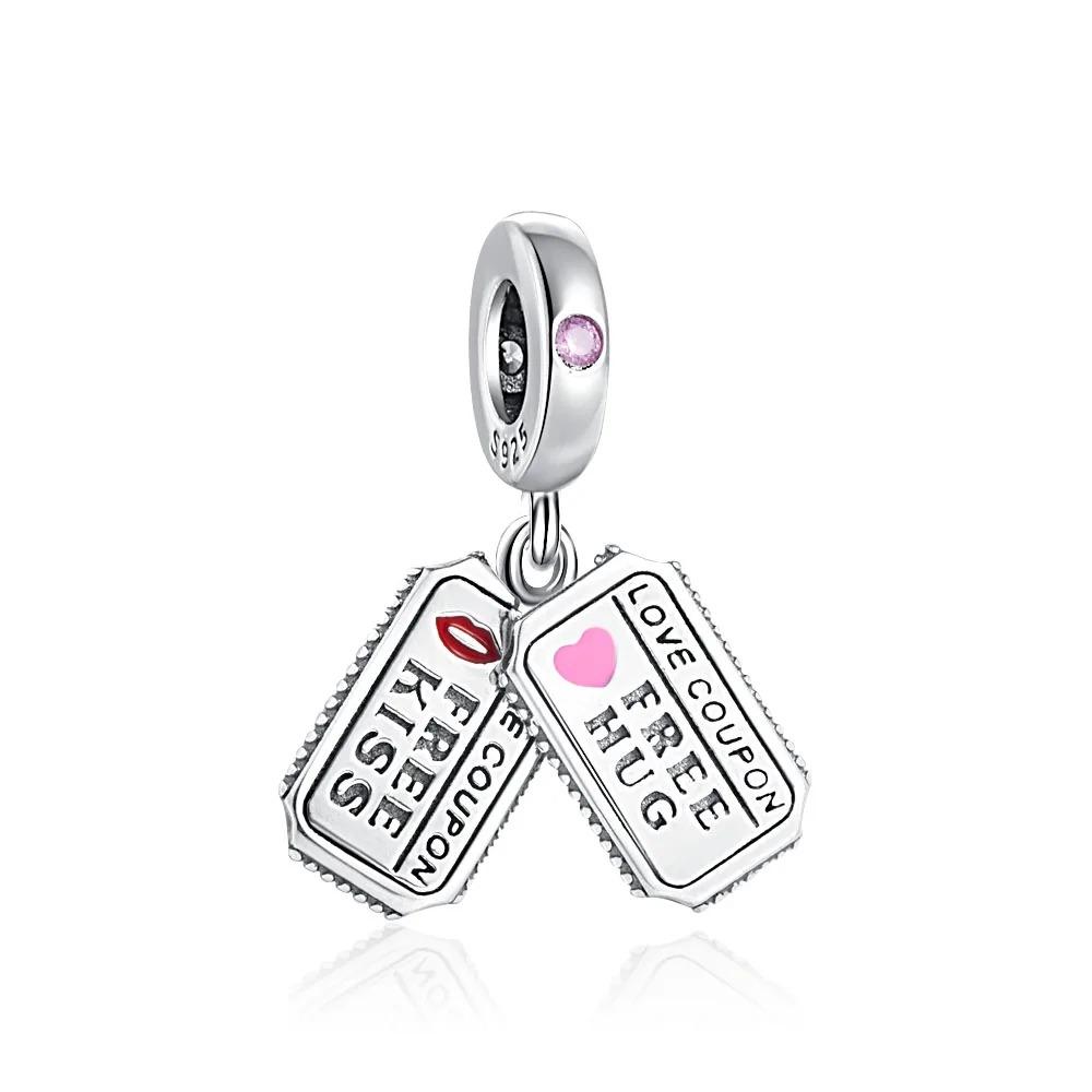 New Cupid Key Charm 925 Silver Bracelet Shining Bead DIY Women Jewelry Gift Party Accessories