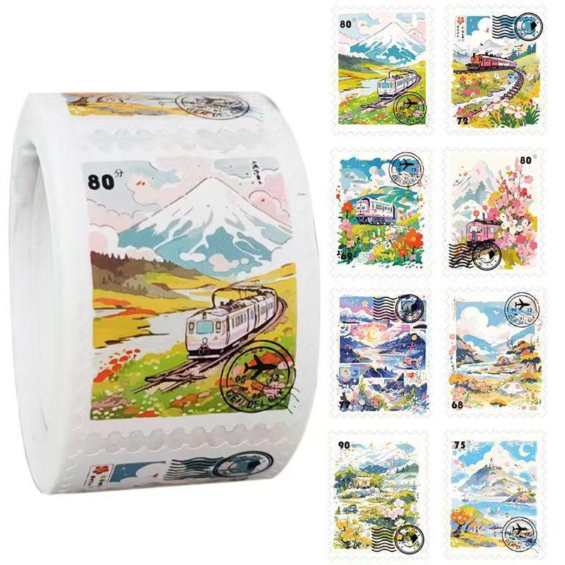 200 Oil Painting Mountain & Sea Landscape INS Style Aesthetic Stickers - Decorative Notebook & Journal Set