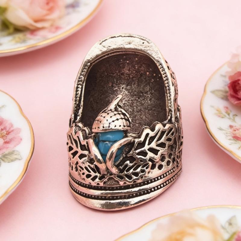 Sturdy Alloy Thimble Tool for Sewing and Crafting Enthusiasts Offering Open Designs Flexibility and Comfortable Fit