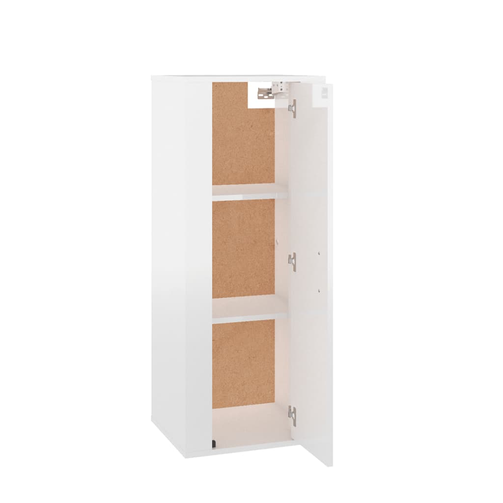 Wall Mounted TV Cabinet High Gloss White 40 X 34.5 X 100 Cm