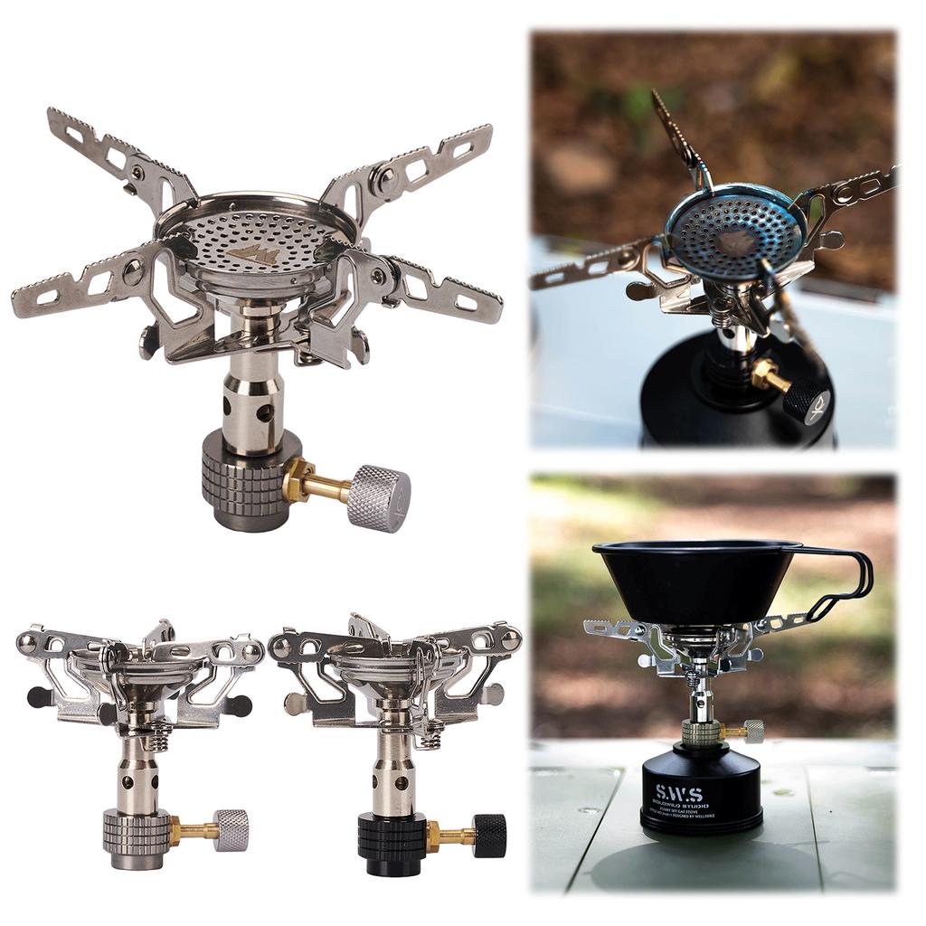 Portable Gas Burner Folding Stove Head Cooking Stove Outdoor Gas Stove for Outdoors Cooking Camping Picnic Backpacking