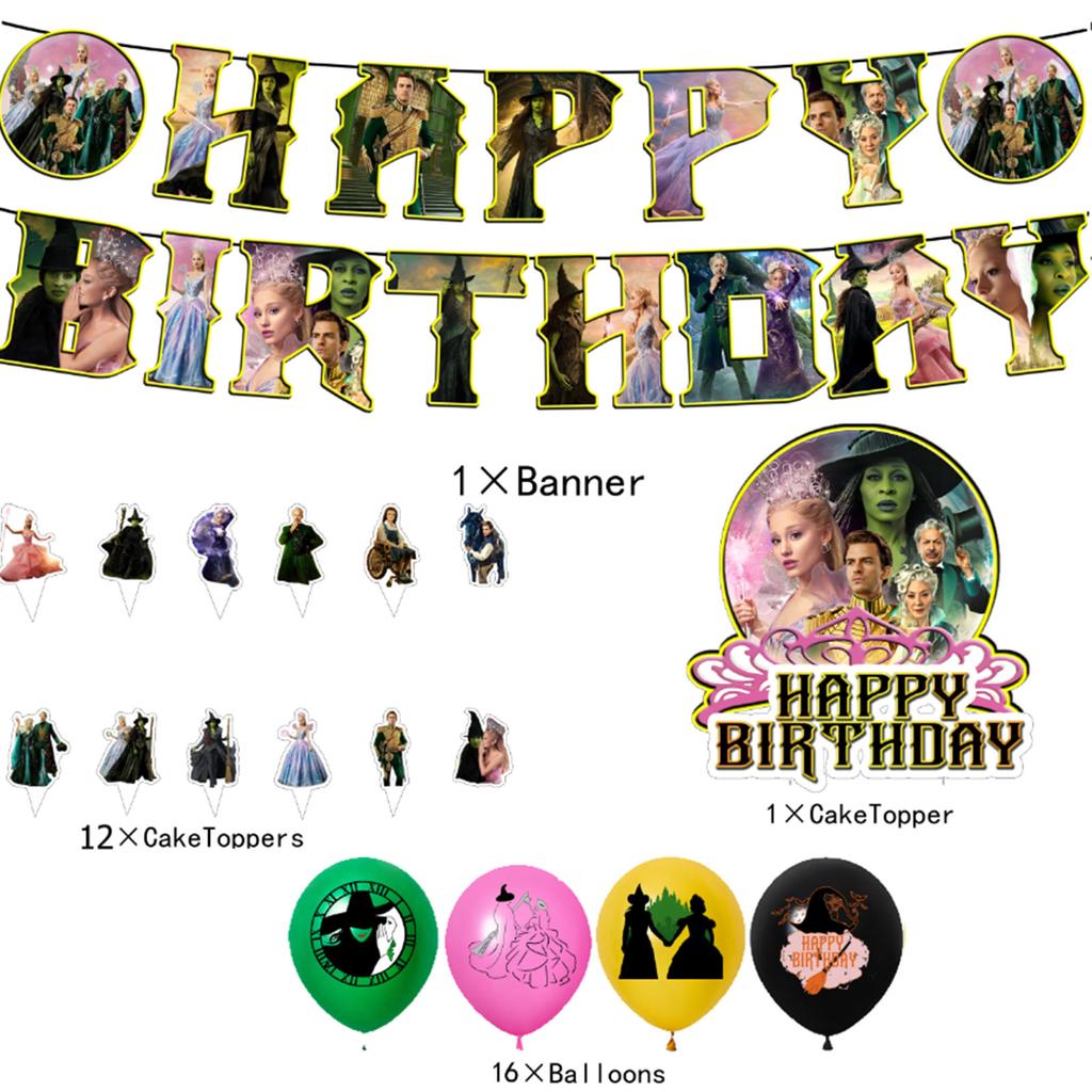 Temat Urodziny Dekoracja Urodzinowa Flaga Balony Tort