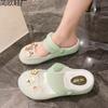 Summer Hole Shoes Women's 2 New Outer Wear Showing Feet Small Flat-bottomed Jelly Bag Head Slippers