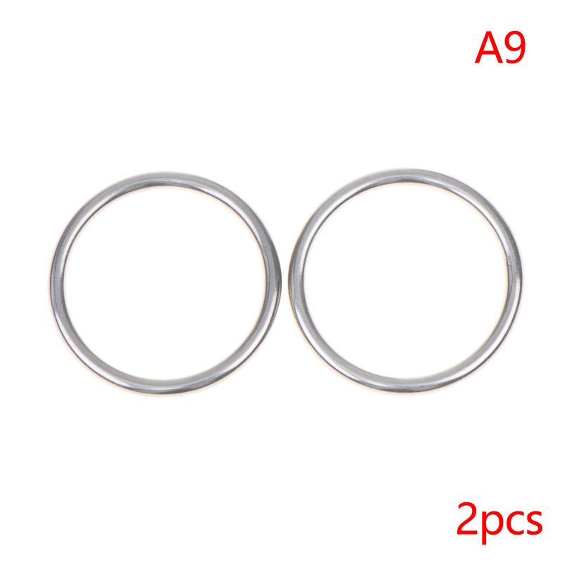 2Pcs 304 Stainless Steel Round O Ring M3 M4 M5 M6 Rust Smooth Solid Strong O Ring Fishing Yoga Hanging Welded Rings