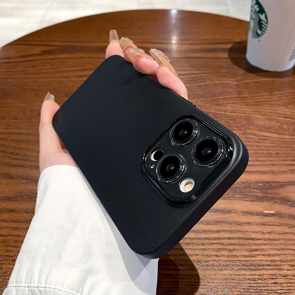 0.3mm Ultra Thin Matte Silicone Soft Case For iPhone 16e 16 15 14 13 12 11 Pro Max Plus Luxury Candy Color Transparent TPU Shell