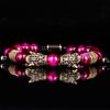 New Trend Double Leopard Head Handmade Tiger's-eye Bracelets  Accessories Handmade Men's Jewelry Pulseras Homme