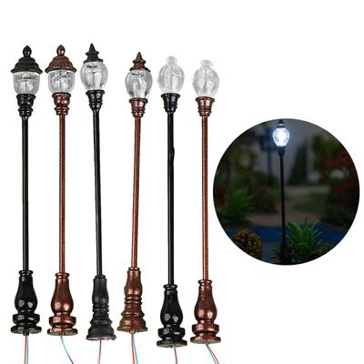 1:87 Scale Model Mini Lamps Led Light Street Lights Miniature Scene Light Landscape Table Decoration Accessories