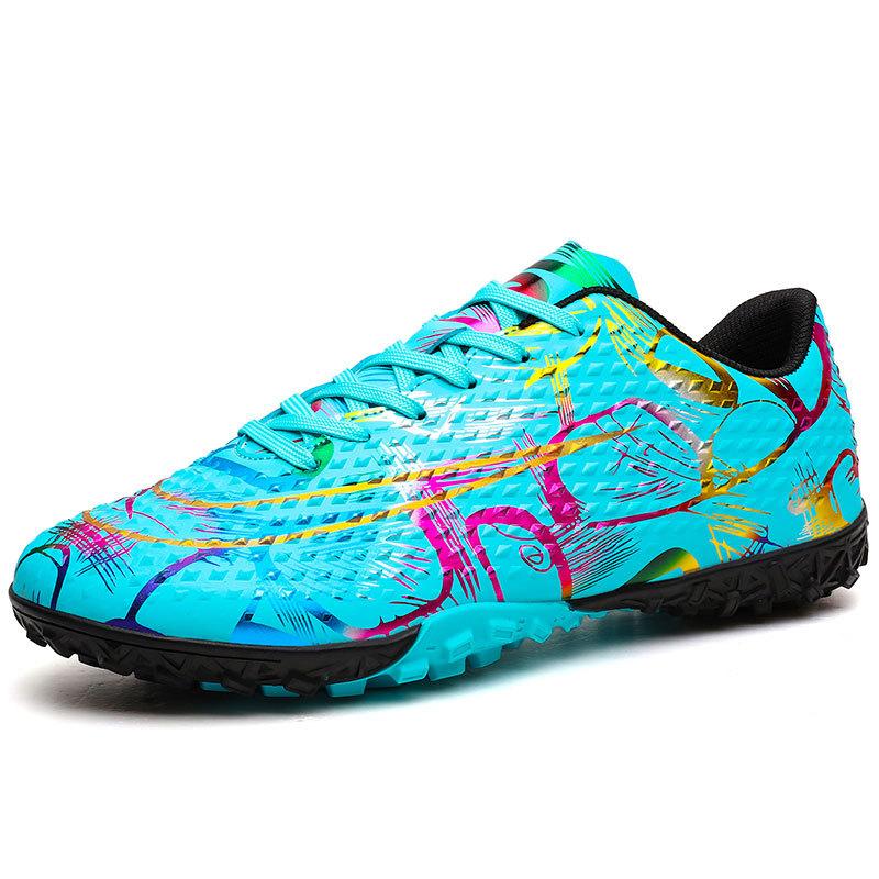 2025 Fußballschuhe Low-Top Leder Lange Nägel Gebrochene Nägel Flacher Boden Gumminoppen Sohle Kinder Jugendliche Erwachsene Männer und Frauen Sportschuhe
