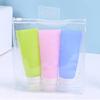 3Pcs 38/60/80ml Travel Silicone Lotion Shampoo Shower Gel Cosmetics Empty Bottle