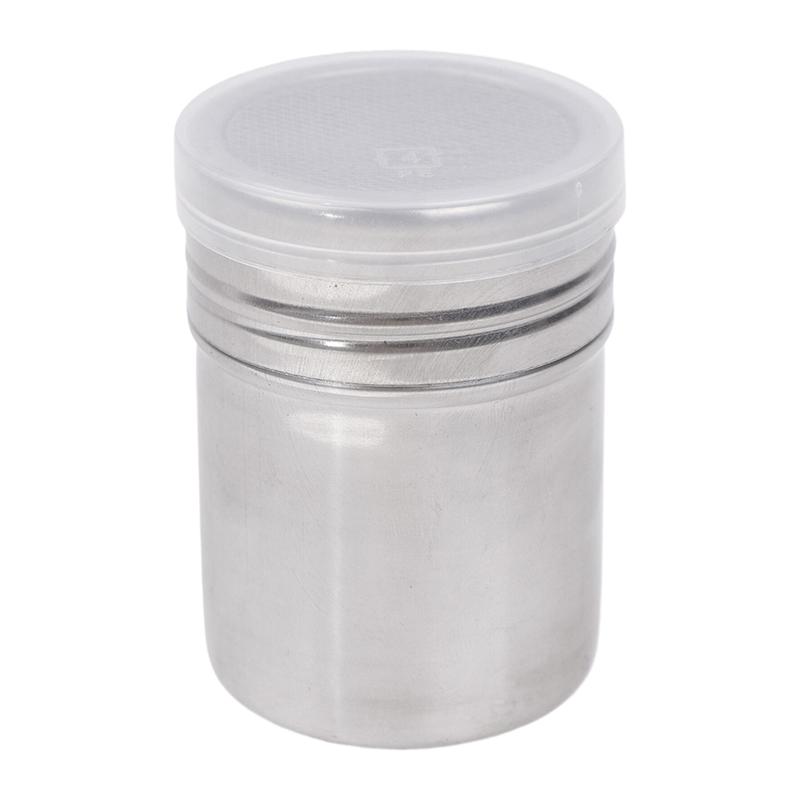 1 Stück Edelstahl Kaffee Shaker Kakao Schokolade Mehl Puderzucker Sieb Filter mit Deckel Küche Kuchen BBQ Küchenwerkzeuge