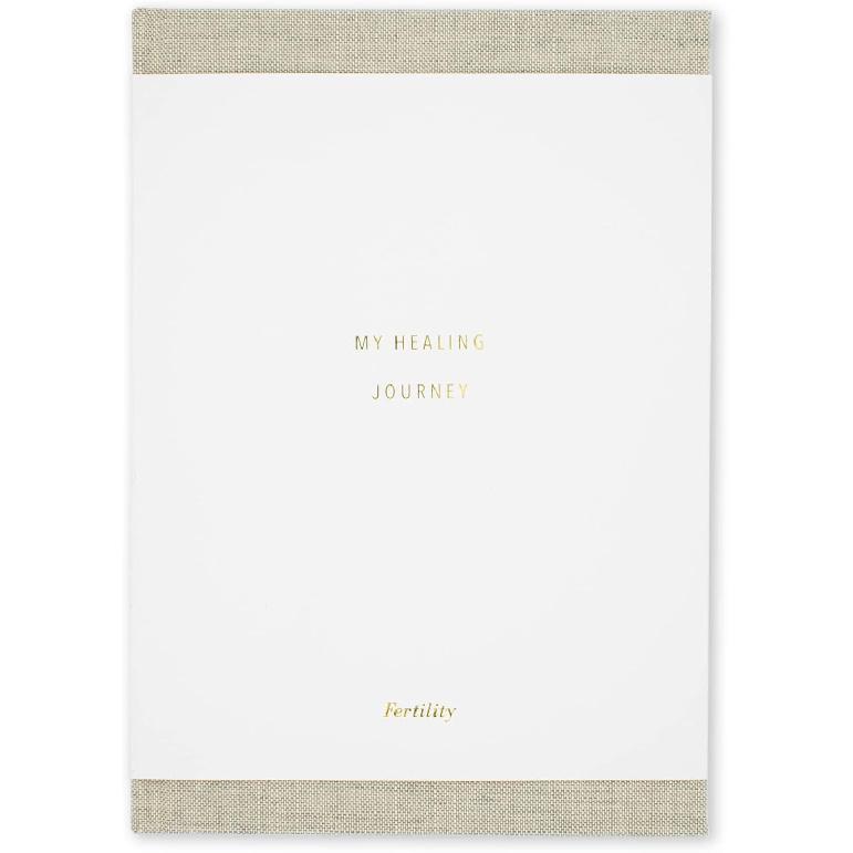 Promptly Journals, My Grief Journal: A Healing Journey (Wheat, Linen) | Guided Journal for Grief | Grief and Loss Journal | Grief Journal for Mental Infertility