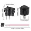 6PCS 12 Volt DC Mini Circle Toggle Switch ON Off Round Rocker Switches SPST 20mm Mini for Car Automotive RV 2 Pin Switch 120V Wired KCD1