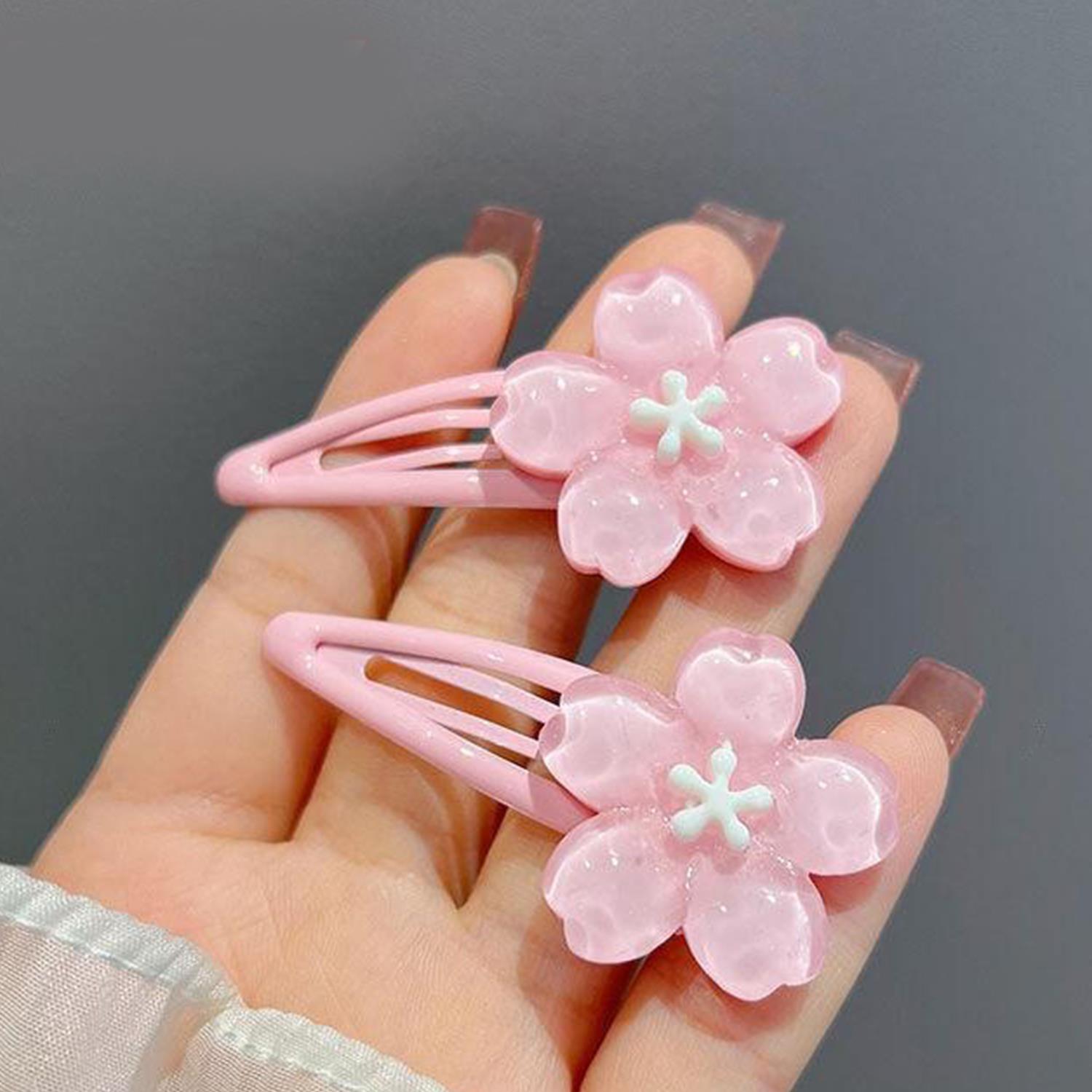 

2/5 шт. Розовые заколки для волос с цветами для женщин и девочек, милые заколки-уточки для челки и боковых прядей, головные уборы, заколки для волос, аксессуары для укладки волос