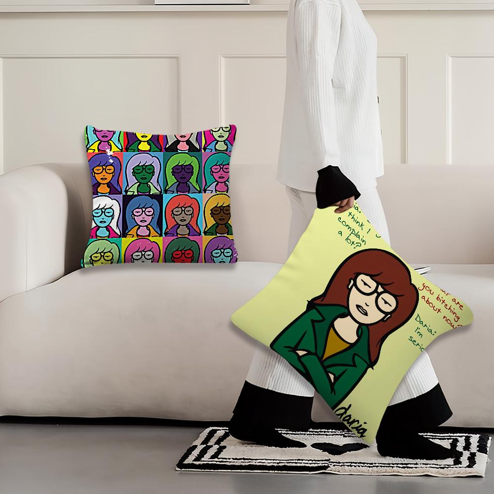 Cartoon D-Daria Fashion cushion cover Living Room Headboard Office Cushion Bedroom Cushion Sofa Nap Time Pillow Case