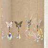 Crystal Wind Chimes Suncatcher Hanging Pendant Outdoor Indoor Ornament  Window Drop Bell Home Garden Decorarion