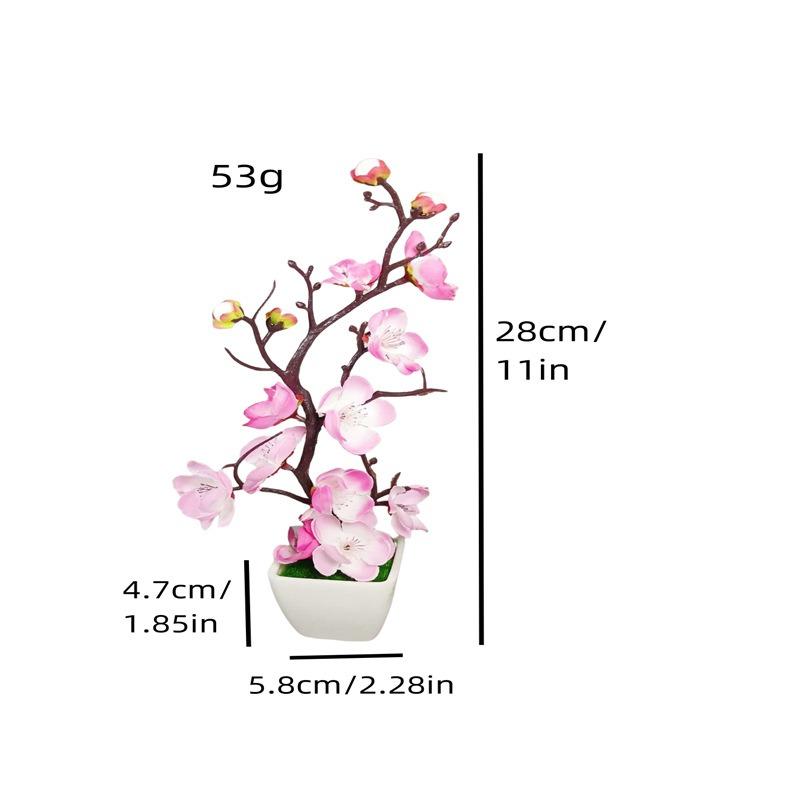 Double Vertical Pattern Pot Wintersweet Bonsai Artificial Plum Blossom Flowerpot Planting Flowerpot