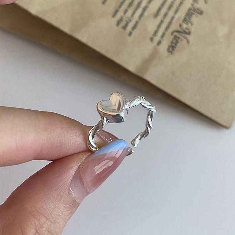 Inel Stea cu Cinci Colțuri pentru Femei - Lux Lejer, Design Coreean High-End, Bandă Argintie pentru Degetul Arătător, Perfect pentru Studente.