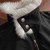 Unisex Retro Fur Collar Jacket: Versatile Casual Outerwear for Autumn/Winter