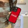 C-COCA Logo C-COLA Silicone Soft Phone Case For IPhone 17 16 14 13 12 11 15 Pro Max Plus Air Cover