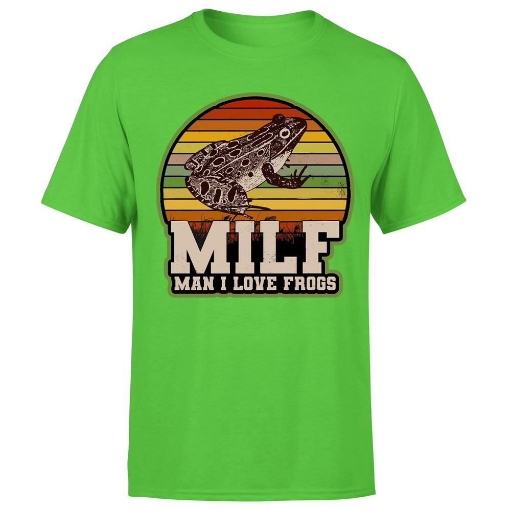 Amphibian Vintage Milf Unisex I Love Frogs Unisexs TshirtP1OrA