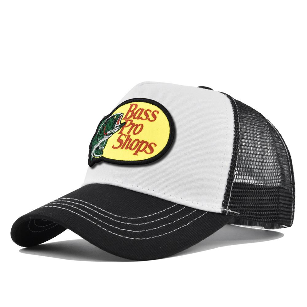 Cappellino a Rete con Visiera Curva e Ricamo a Punto Croce - Cappello da Sole Estivo