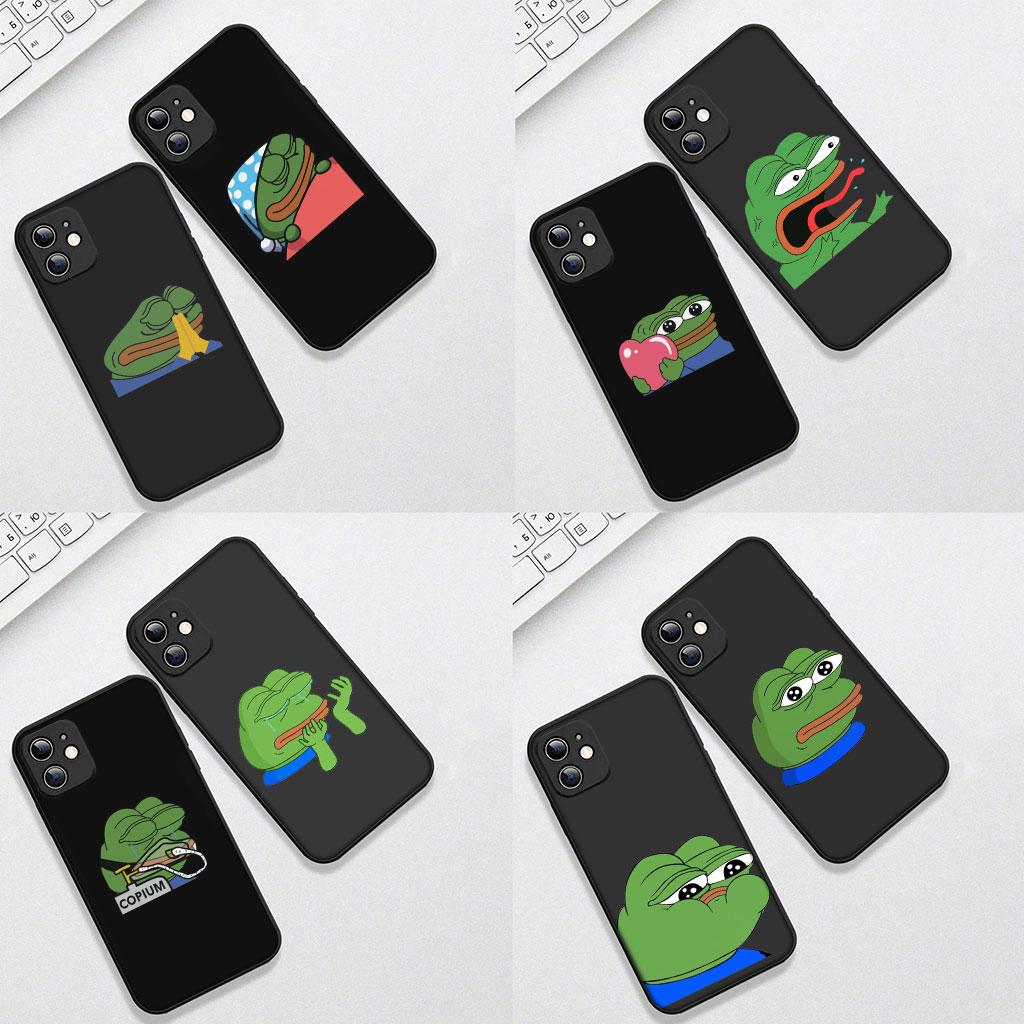 Sad Frog Pepe Funny Cute Phone Cover for Samsung Galaxy A05 A06 A14 A50 A51 A52 A12 A13 A23 A70 A07 A25 A26 M53 A56 Soft Case