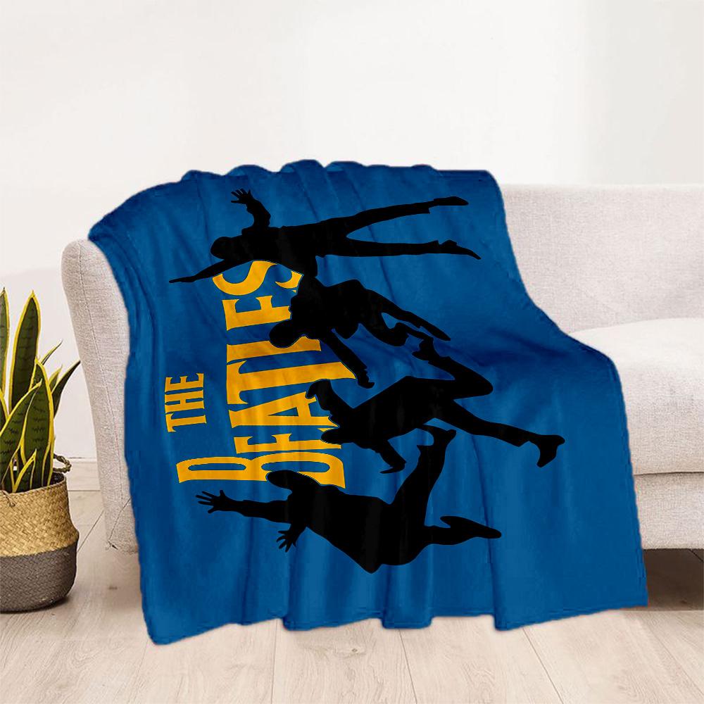 Beatles Space Blanket Soft & Cozy Suitable for Bed Picnics Bedding Four Seasons Multipurpose Modern Gift for Travel Home Birthdays