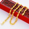 Vietnamese Gold Sand Hollow Dragon Head Domineering Men's Necklace Gold Euro Coin Gold Jewelry