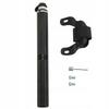 Shrader Presta tire pump with hose, aluminum bottle mount