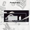 XXL Large Black Wave Design Desk Mat Anti-Slip Rubber Mouse Pad Keyboard Pad for Computer Work Gaming Black Desk Accessories