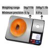 Dual Platform Digital Kitchen Scale 5kg/0.01g High Precision for Food Jewelry Baking Weighing