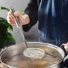 Stainless Steel Long Handle Skimmer Spoon | Essential Kitchen Tool for Oil, Broth, and Foam Filtration - Durable Structure, Fashionable Design