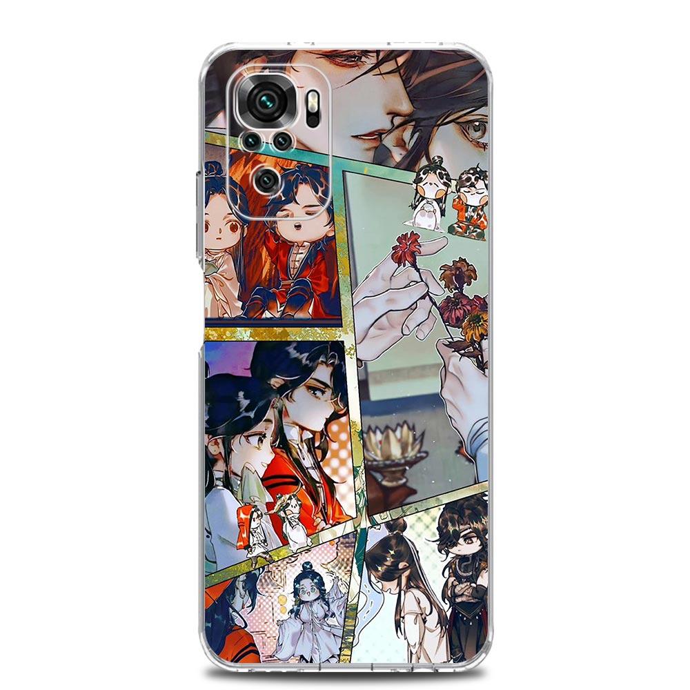 Heaven Official's Blessing Chinese Clear Phone Case For Xiaomi Redmi Note 12 5G 9S 9 8 10 11 Pro+ 9T 8T 10C 9C 9A 7 Pro Cover