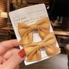 2Pcs Sweet Hair Accessories Little Girl Kids Hair Clips Bow Headgear Bowknot Barrettes Baby Hairpins