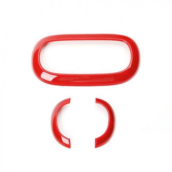 Roof Top Reading Light Lamp Cover Trim For Jeep Wrangler JK 4DR 11-17 Bright Red