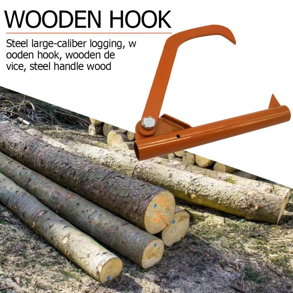 Rustproof Log Splitter Tool Steel Construction Heavy Duty Tree Cutting Tool Labor-Saving Timber Handling Log Puller Home Garden