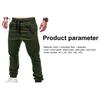 Hose mit Kordelzug, verstellbar, für Herren, Streifen, Reißverschlusstaschen, Sporthose für Outdoor-Aktivitäten