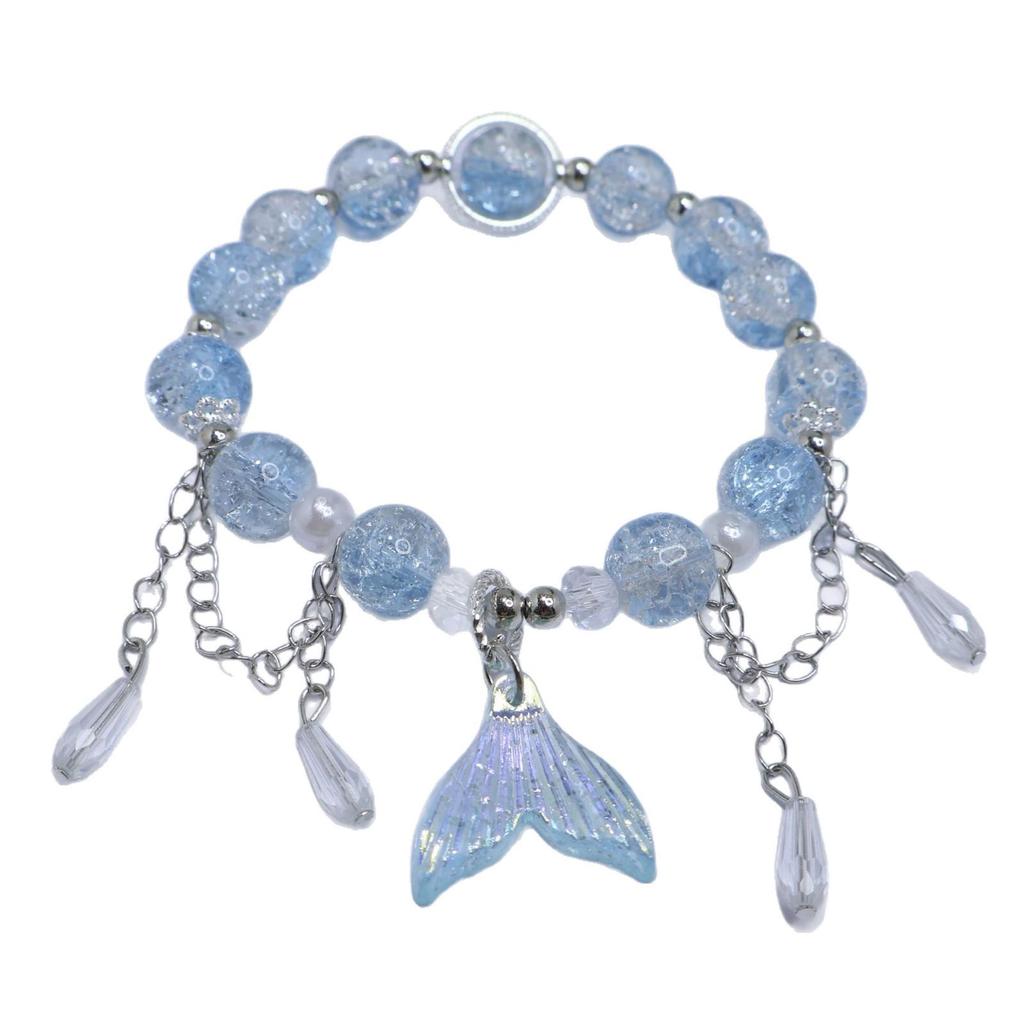Mori Style Mermaid Crystal Bracelet – Versatile Niche Design for Women, Ideal for Students and Best Friends