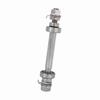 Durable Length 140mm 180mm Bike Wheel Hub Axle 6000 Bearing Sliver Solid Shaft Lever Metal Front Rear Hub Axle Bike Repair