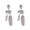 Metal Women Earrings Exaggerated Dangle Earrings Light Luxury Oval Pendant Eardrop  Jewelry Gifts