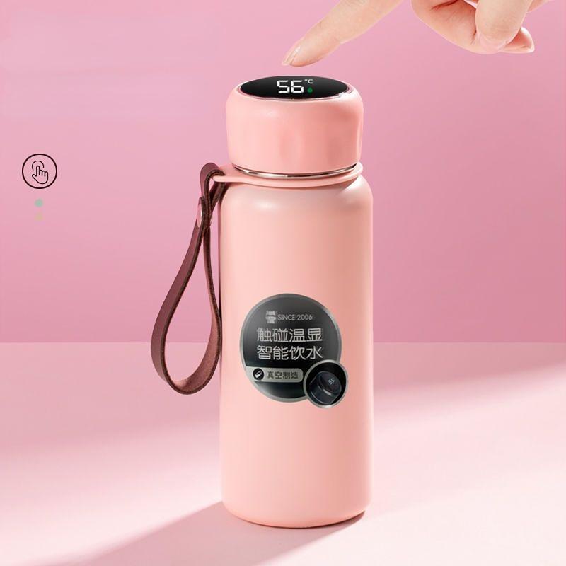 Intelligence Thermos Cup 380ml Vacuum Flasks Portable Stainless Steel Thermos Cup Water Bottle Travel Tea Mug Office Thermos Cup