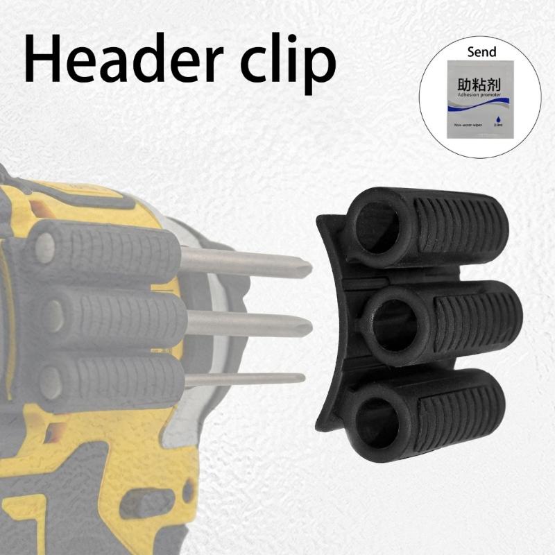 Professional Magnetic Screwdriver Bit Holder 3 Hole Design Nonslip Rubber Grip Lightweight 12g For Electric/Manual Tool